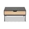 Baxton Studio Haben Modern & Contemporary Two-Tone Oak Brown and Black Finished Wood Coffee Table 206-12482 - alternate 7